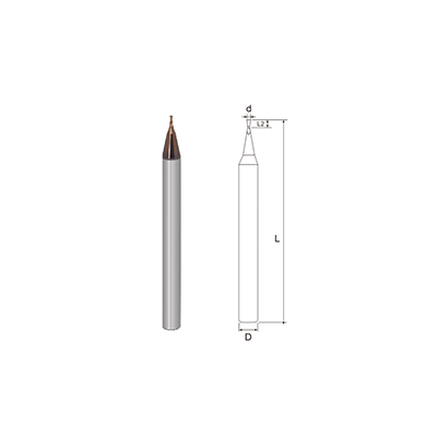 R900-Micro Diameter Miniature 2 Flutes End Mill