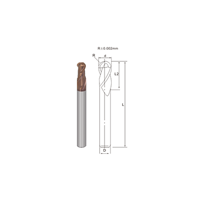 R900-2 Flutes Ball Nose End Mill