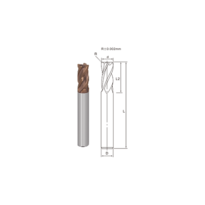 R900-4 Flutes Corner Radius End Mill