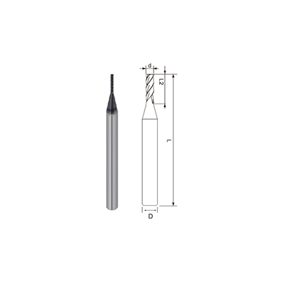 R650-Long Flutes 4 Flutes End Mill